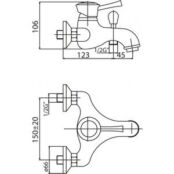 Смеситель для ванны Cezares Giubileo бронза (GIUBILEO-VM-02) GIUBILEO-VM-02 фото 2