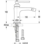 Смеситель для биде Cezares Liberty (LIBERTY-F-BS-01-W0) LIBERTY-F-BS-01-W0 фото 2