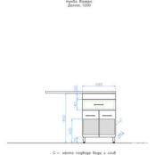 Мебель для ванной Style line Валеро Люкс 60 (120L) под стиральную машину, б фото 2