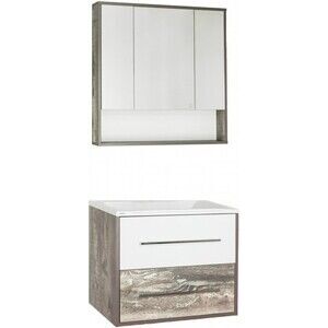 Мебель для ванной Style line Экзотик 80 бетон экзотик, белый глянец, Бали 8