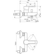 Смеситель для ванны Vidima Uno (BA322AA) BA322AA фото 2