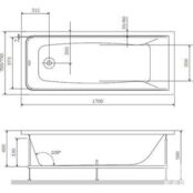 Каркас для ванны Am.Pm Gem 170x75 с монтажным набором (W90A-170-075W-R) W90A-170-075W-R фото 2