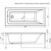 Акриловая ванна Aquanet Bright 155x70 с каркасом (239666) 239666 фото 2