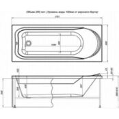 Акриловая ванна Aquanet West 170x70 с каркасом (240463) 240463 фото 2