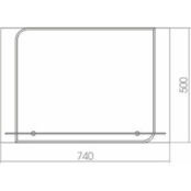 Зеркало Mixline Венеция 74х50 с полкой (4620001986415) 537410 фото 2