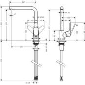 Смеситель для кухни Hansgrohe Focus черный матовый (31817670) HG31817670 фото 2