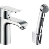 Смеситель для раковины Hansgrohe Metris с гигиеническим душем, хром (312850 HG31285000 фото 1