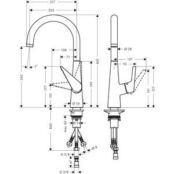 Смеситель для кухни Hansgrohe Talis S хром (72812000) HG72812000 фото 2