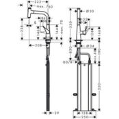 Смеситель для кухни Hansgrohe Metris Select sBox с выдвижным изливом, хром HG73802000 фото 2