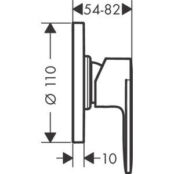 Смеситель для душа Hansgrohe Vernis Blend с механизмом, хром (71649000, 136 HG71649000 + 13620180 фото 2