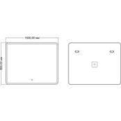 Зеркало Mixline Альдо 100х80 подсветка, сенсор (4620077041773) 545880 фото 2