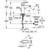 Смеситель для раковины Grohe Eurosmart с донным клапаном, хром (23322003) 23322003 фото 2