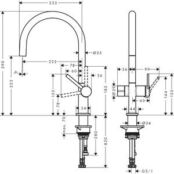 Смеситель для кухни Hansgrohe Talis черный матовый (72805670) HG72805670 фото 2