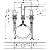 Смеситель для раковины Hansgrohe Finoris с донным клапаном Push-Open, белый HG76033700 фото 2