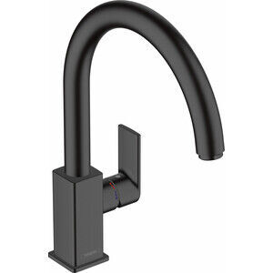 Смеситель для кухни Hansgrohe Vernis Shape M35 черный матовый (71871670)