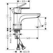 Смеситель на борт ванны Hansgrohe Rebris E Monotrou хром (72435000) HG72435000 фото 2