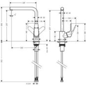 Смеситель для кухни Hansgrohe Focus M41 нержавеющая сталь (31827800) HG31827800 фото 2