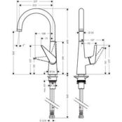 Смеситель для кухни Hansgrohe Talis хром (72810000) HG72810000 фото 2