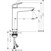 Смеситель для раковины Hansgrohe Logis хром (71091000) HG71091000 фото 2