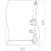 Зеркало Mixline Немо 51х68 с полкой (2000006770011) 525462 фото 2