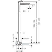 Смеситель для раковины Hansgrohe Metropol для механизма 10452180, хром (745 HG74530000 фото 2