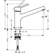 Смеситель для кухни Hansgrohe Talis хром (32851000) HG32851000 фото 2