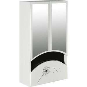 Зеркальный шкаф Mixline Радуга 46х80 белый, с рисунком одуванчики (46400308