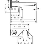 Смеситель для раковины Hansgrohe Talis E для механизма 13622180, хром (7173 HG71734000 фото 2