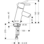 Смеситель для раковины Hansgrohe Talis S хром (32031000) HG32031000 фото 2