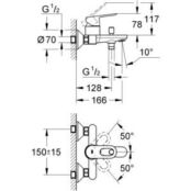 Смеситель для ванны Grohe BauLoop (23341000) 23341000 фото 2