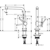 Смеситель для кухни Hansgrohe Talis черный матовый (72840670) HG72840670 фото 2