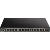 Коммутатор D-Link DGS-1250-52XMP/A1A 48G 4SFP+ 48PoE+ 370W настраеваемый