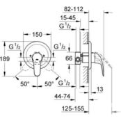 Смеситель для душа Grohe Euroeco с механизмом (32742000) 32742000 фото 2