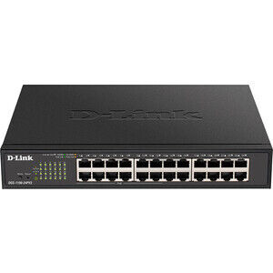 Коммутатор D-Link DGS-1100-24PV2/A3A 24 порта (12x 1Gbs, 12x 1Gbs PoE, наст