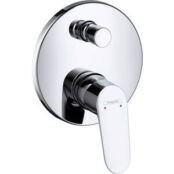 Смеситель для ванны Hansgrohe Focus с механизмом, хром (31945000, 01800180) HG31945000 + HG1800180 фото 1