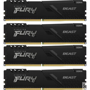 Память оперативная Kingston 64GB DDR4 DIMM 1Gx8 FURY Beast Black (KF426C16B