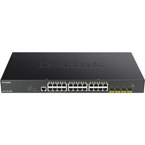 Коммутатор D-Link DGS-1250-28XMP DGS-1250-28XMP/A1A 24G 4SFP+ 24PoE 370W на