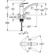 Смеситель для кухни Grohe Eurosmart хром (33281003) 33281003 фото 2