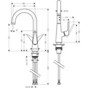 Смеситель для кухни Hansgrohe Talis S нержавеющая сталь (72814800) HG72814800 фото 2