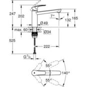 Смеситель для кухни Grohe Eurosmart хром (30463000) 30463000 фото 2