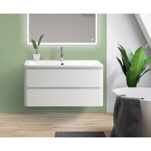 Тумба с раковиной BelBagno Albano 80 bianco lucido (ALBANO-800-2C-SO-BL, BB