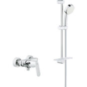 Смеситель для душа Grohe Eurosmart Cosmopolitan с душевым гарнитуром, хром 32837000 + 26083002 фото 1