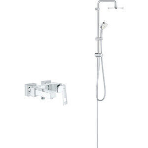 Смеситель для ванны Grohe Eurocube с душевым гарнитуром, хром (23140000, 27