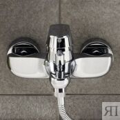 Смеситель для ванны Grohe Eurosmart Cosmopolitan с душевым гарнитуром, хром 32831000 + 26083002 фото 4