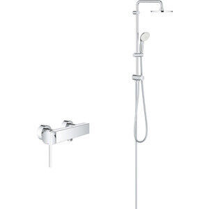 Смеситель для ванны Grohe Plus с душевым гарнитуром, хром (33553003, 273890