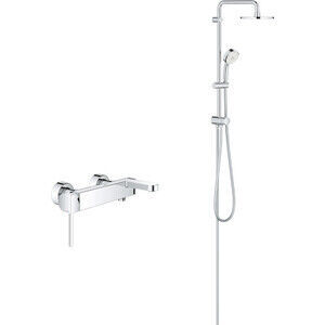 Смеситель для ванны Grohe Plus с душевым гарнитуром, хром (33553003, 273940