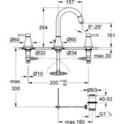 Смеситель для раковины Grohe Grandera на 3 отверстия (20389000) 20389000 фото 2