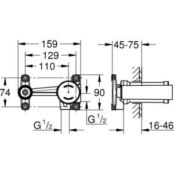 Смеситель для раковины Grohe Essence+ с механизмом (19967001, 23571000) фото 4