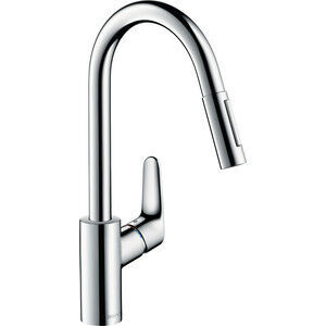 Смеситель для кухни Hansgrohe Focus с выдвижной лейкой, хром (31815000)