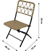 Набор мебели Garden story Арго (стол+2 кресла, ротанг темно-бежевый) (SG-22